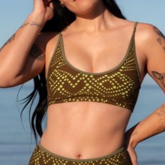 Seea Other - Seea Maggie Bikini Top in Zait SZ XS NWT